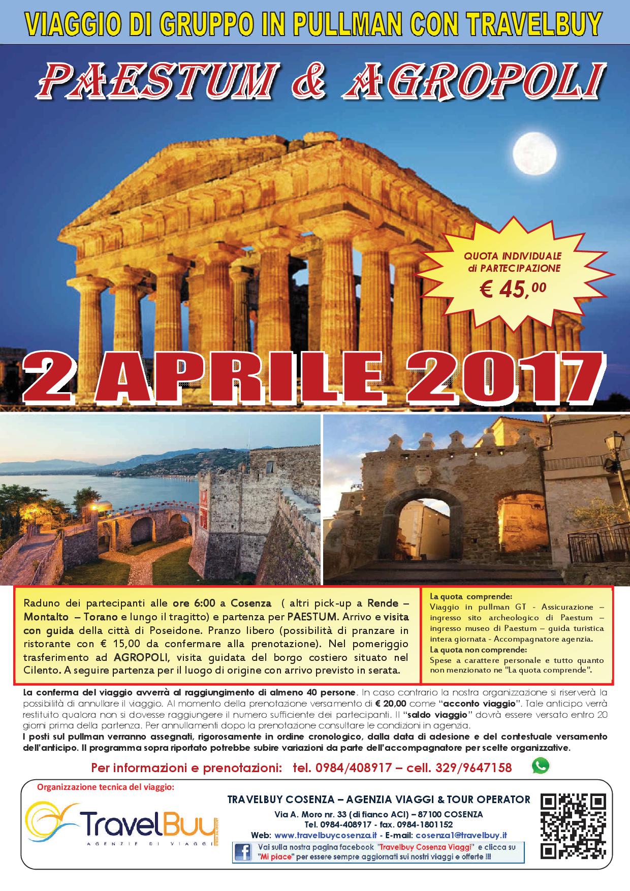 Gita Paestum e Agropoli 2 Aprile 2017