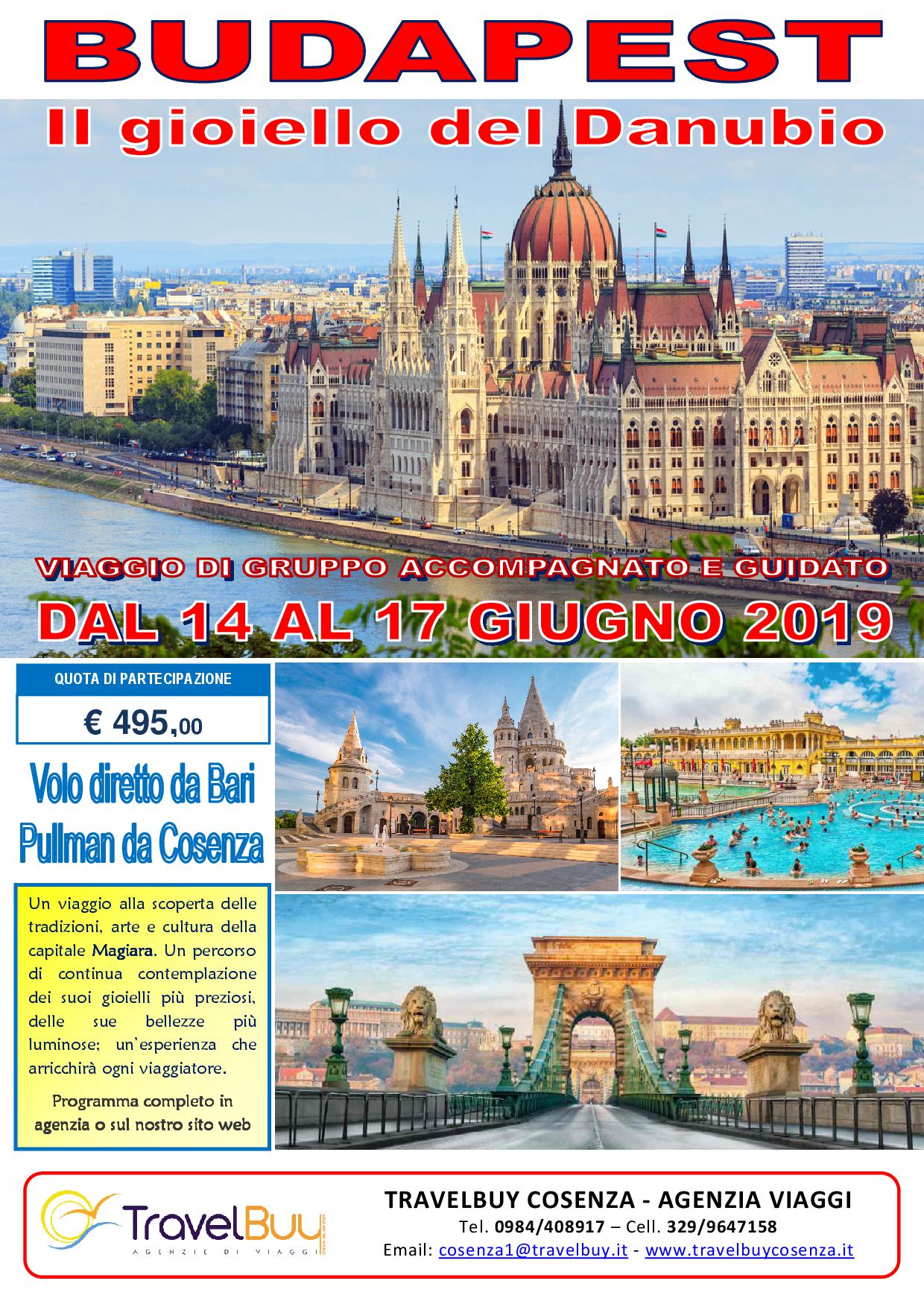 Locandina Budapest 14 – 17 Giugno 2019