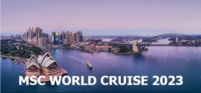msc world cruise 2023
